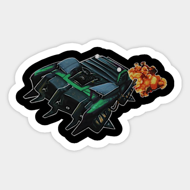 Green Rocket League Car with Boost Sticker by Sunriya